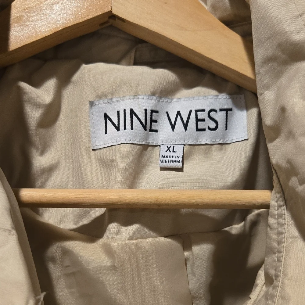 Nine West Beige Belted Trench Coat for Women, XL, GUC, Designer Chic, Casual - Picture 2 of 12